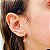 Brinco Argola Flor Boneca em banho Ouro 18k - Imagem 2