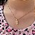 Conjunto Brinco e Colar Gatinho em banho Ouro 18k - Imagem 3