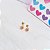 Brinco Baby Flor Boneca banho Ouro 18k - Imagem 3