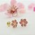 Brinco Baby Flor Boneca banho Ouro 18k - Imagem 3