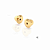 Tarraxa Baby para Brinco Infantil em banho Ouro 18k - Imagem 2