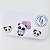 Brinco Panda banho Ouro 18k - Imagem 1