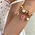 Berloque Separador Hello Kitty em banho Ouro 18k - Imagem 2
