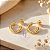 Brinco Argola Corda banho Ouro 18k - Imagem 3