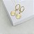 Brinco Argola Medalha banho Ouro 18k - Imagem 1