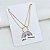 Kit Colar Amigas Arco Iris banho Ouro 18k - Imagem 1