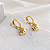 Brinco Argola Concha e Pérola banho Ouro 18k - Imagem 3