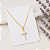 Colar Cruz Cravejada banho Ouro 18k - Imagem 1