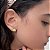 Brinco Vestido Princesa banho Ouro 18k - Imagem 2