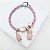 Berloque Borboleta Pink em banho Ouro 18k - Imagem 3