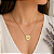 Colar Coração Mãe banho Ouro 18k - Imagem 2