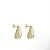 Brinco Gota em banho ouro 18k - Imagem 1