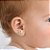 Brinco Baby Centopeia banho Ouro 18k - Imagem 2