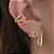 Brinco Chanel cravejado em Banho Ouro 18k - Imagem 2