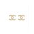 Brinco Chanel cravejado em Banho Ouro 18k - Imagem 1