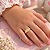 Anel Infantil Formatura ABC banho Ouro 18k - Imagem 2