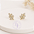 Brinco Ramo Folhas banho ouro 18k - Imagem 1