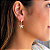 Brinco Argola Estrela cravejada banho Ouro 18k - Imagem 2