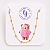 Pulseira Infantil Bolinhas em banho ouro 18k - Imagem 1