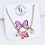 Pulseira Laço Rosa em banho Ouro 18k - Imagem 1