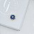 Berloque  Flor Azul em banho Ouro 18k - Imagem 1
