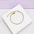 Pulseira Infantil Riviera Cristal banho Ouro 18k - Imagem 1