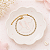 Pulseira Infantil Riviera Cristal banho Ouro 18k - Imagem 5