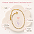 Pulseira Infantil Riviera Cristal banho Ouro 18k - Imagem 4