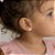 Kit de Brincos Semaninha Cute banho Ouro 18k - Imagem 2