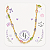 Colar Colors banho Ouro 18k - Imagem 1