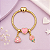 Pulseira Berloques Fashion banho Ouro 18k - Imagem 1