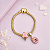 Pulseira Berloques Sorvete banho Ouro 18k - Imagem 1