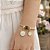Pulseira Berloques Cats banho Ouro 18k - Imagem 2