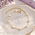 Pulseira de Pérolas banho Ouro 18k - Imagem 3