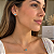 Brinco Ponto de Luz Azul banho Ouro 18k - Imagem 4