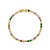 Pulseira Riviera Candy Colors banho Ouro 18k - Imagem 1