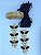 Kit Cabedal Trio de Borboleta - Preto - Imagem 1