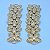 Cabedal Lateral Folhagem dourado - Imagem 1