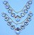 Cabedal em V Gotas - Cristal - Imagem 2