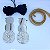 Kit Cabedal Lateral Esfera prata - Imagem 1