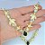 Kit Cabedal banhado Oceano dourado - preto - Imagem 2