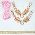 Kit Cabedal banhado Sereia - rosa BB - Imagem 1