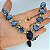Cabedal em V banhado Encanto Puro - azul - Imagem 2