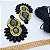 Kit cabedal em feltro cocar - preto - Imagem 2