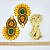 Kit cabedal em feltro cocar - amarelo - Imagem 1