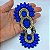 Kit cabedal feltro cocar - azul - Imagem 3