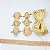 Kit Cabedal lateral Gotas - nude - Imagem 1