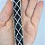Tubo de Strass Meia Cana 15mm - Preto - Imagem 3
