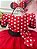 Vestido Infantil Vermelho Bolinhas Minnie Festas Aniversários - Imagem 3