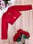 Bolero Infantil Vermelho Plush Luxo C/ Botão - Imagem 2